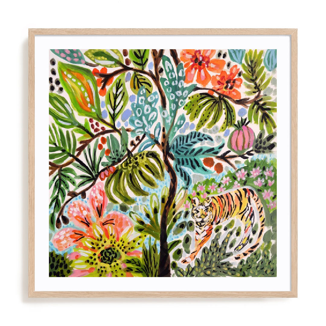 Jungle Cat Landscape II Wall Art
