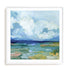 Saltwater's Edge II Wall Art #oran_white-white-border