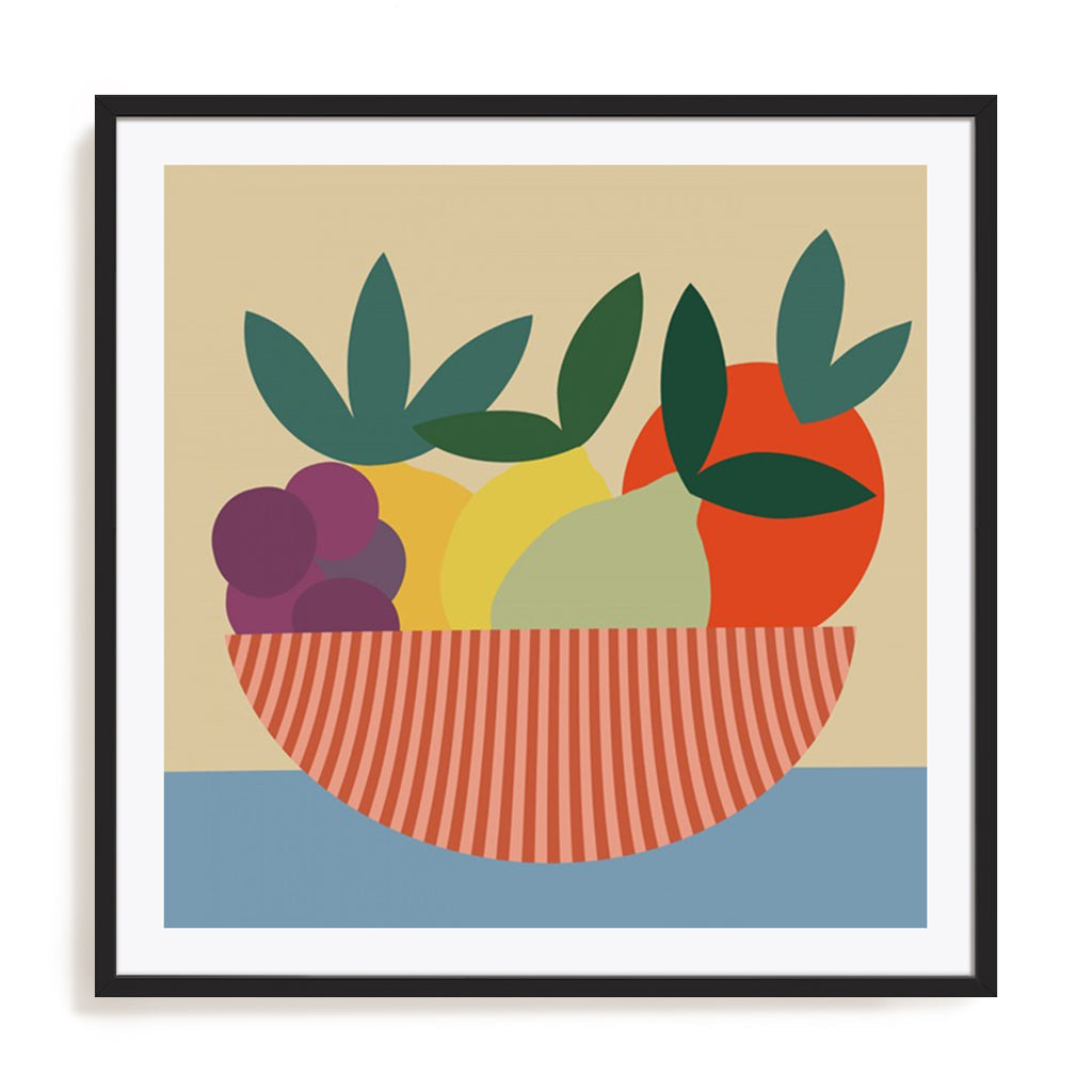 Graphic Fruit Bowl II