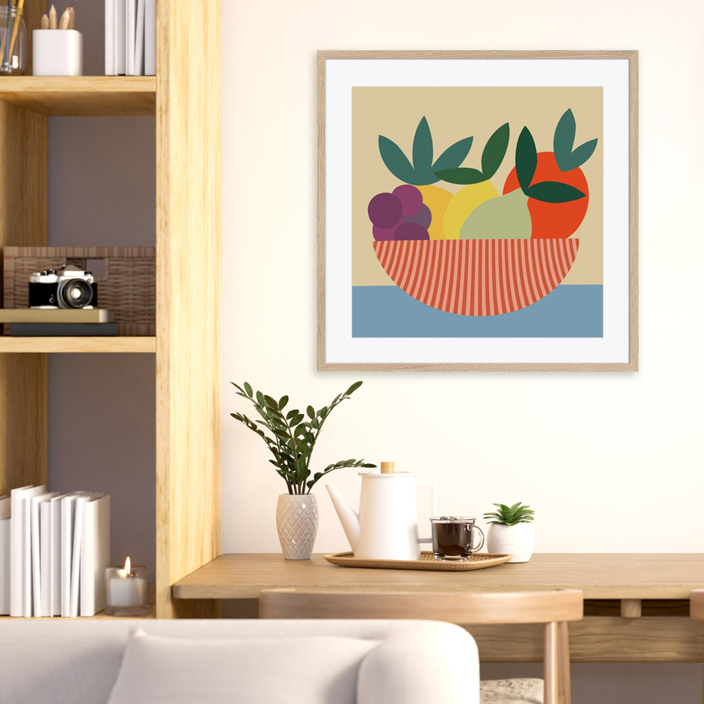 Graphic Fruit Bowl II