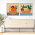 Graphic Fruit Bowl IV and II Wall Art