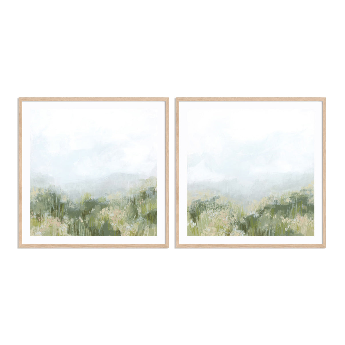 Mountain Meadow View I and II Wall Art