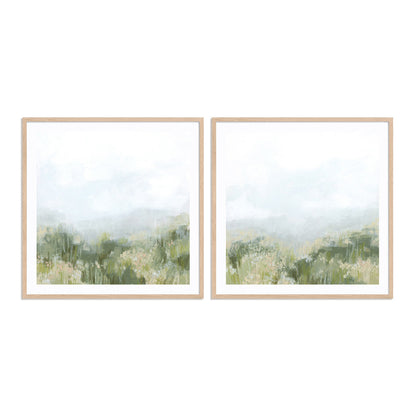 Mountain Meadow View I and II Wall Art