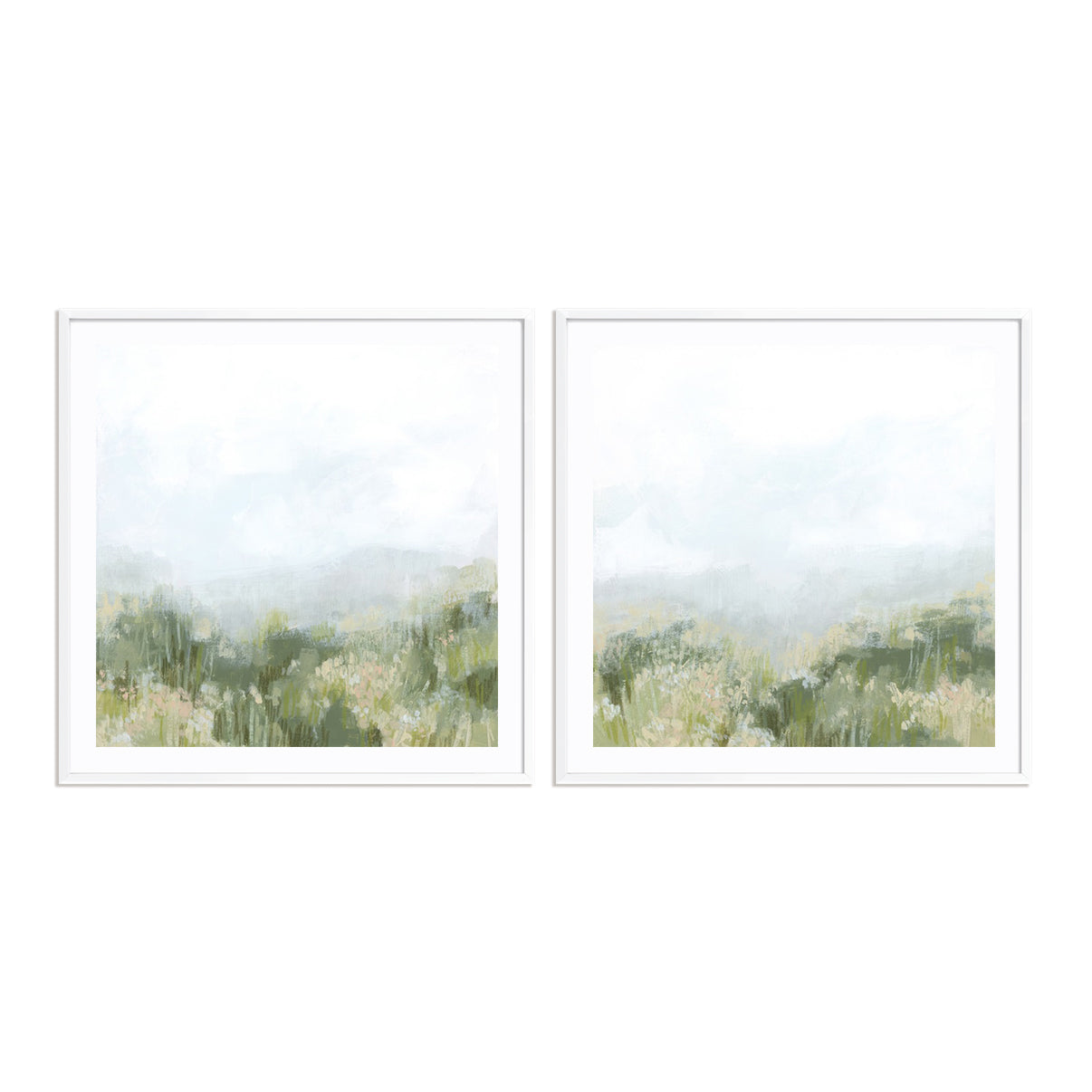 Mountain Meadow View I and II Wall Art