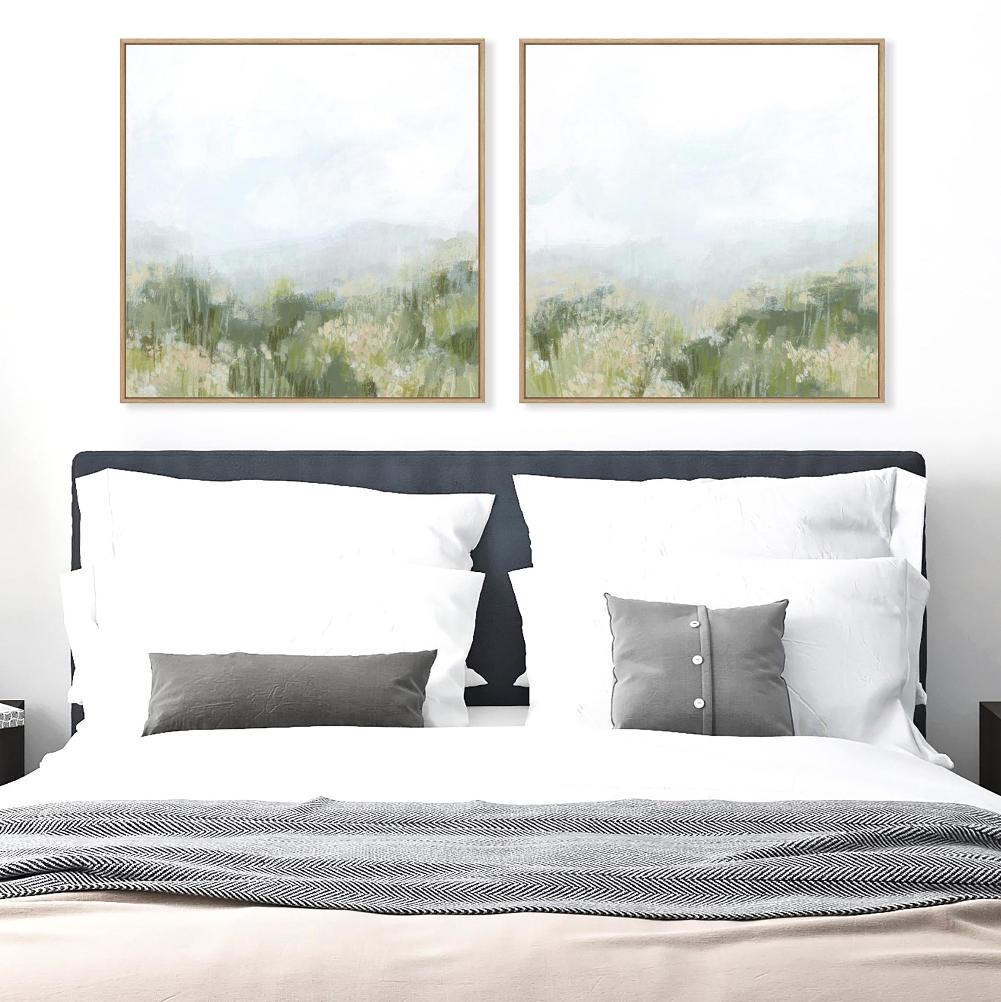Mountain Meadow View I and II Wall Art