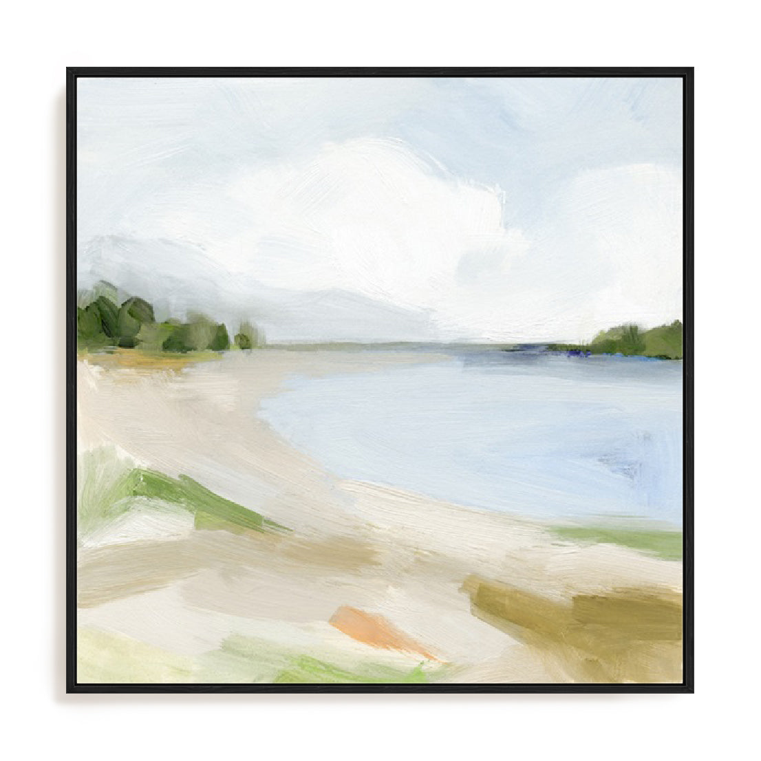 Blissful Bay in Oil I Wall Art