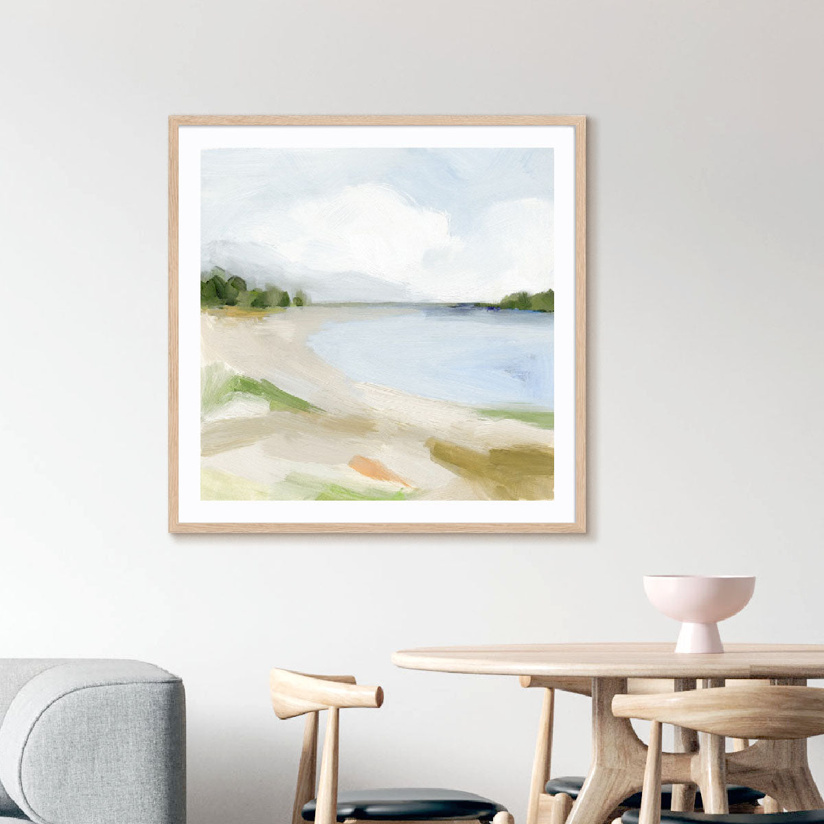 Blissful Bay in Oil I Wall Art
