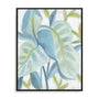 Aqua Tropical Leaves I Wall Art