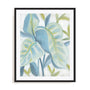 Aqua Tropical Leaves I Wall Art