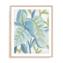 Aqua Tropical Leaves I Wall Art