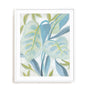 Aqua Tropical Leaves II Wall Art