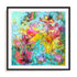 Iris Essence Wall Art #oran_black-white-border