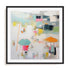 Calm Blue Beach I Wall Art #oran_black-white-border