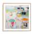 Calm Blue Beach I Wall Art #oran_natural-white-border