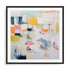 Calm Blue Beach II Wall Art #oran_black-white-border
