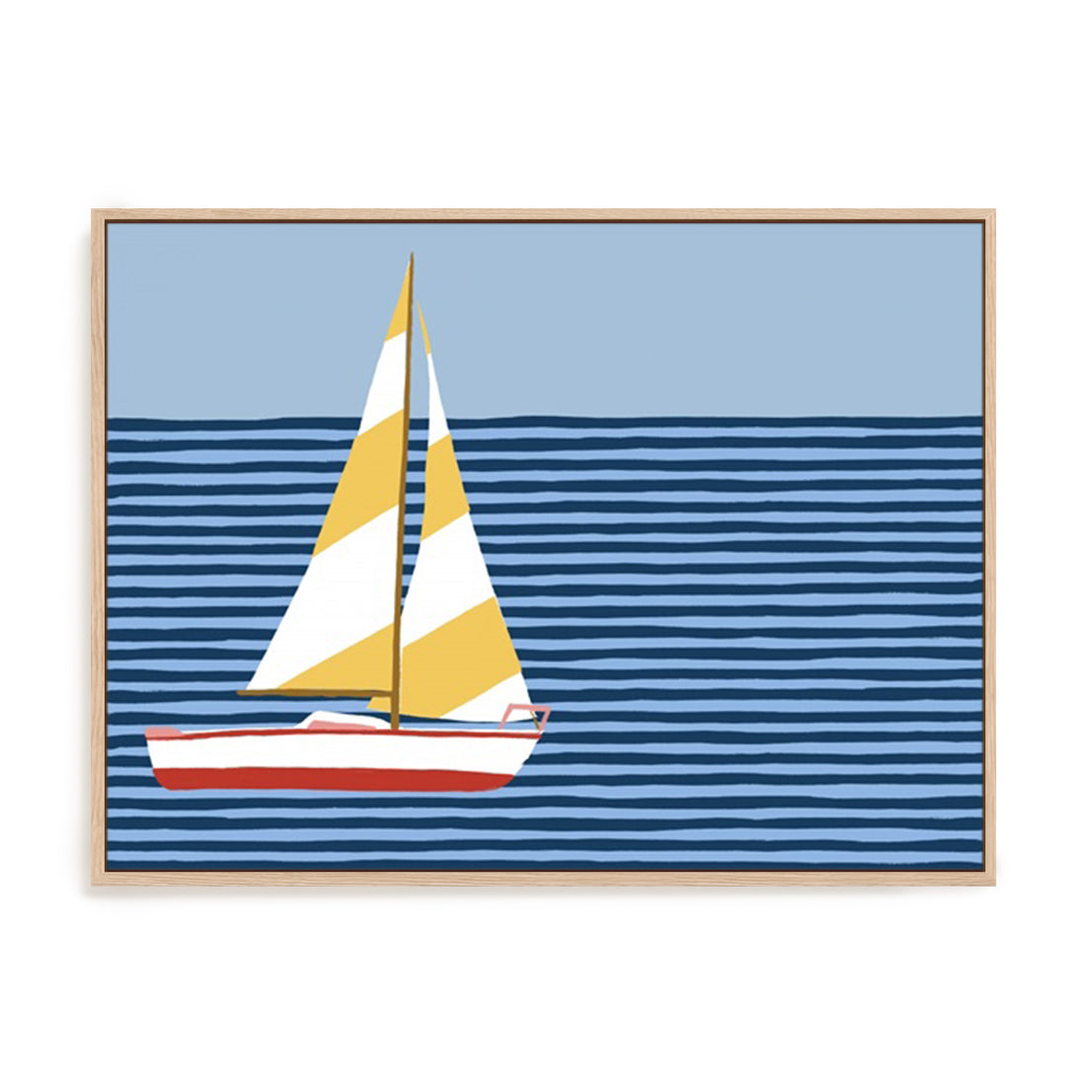 Sailboat Stripes I Wall Art