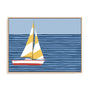 Sailboat Stripes I Wall Art