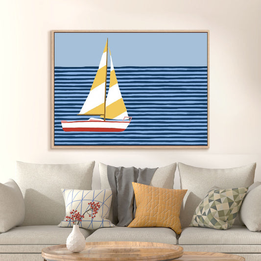 Sailboat Stripes I Wall Art