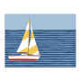 Sailboat Stripes I Wall Art