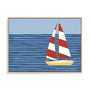 Sailboat Stripes II Wall Art