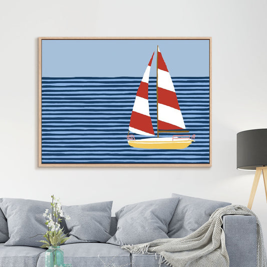 Sailboat Stripes II Wall Art
