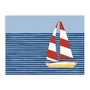 Sailboat Stripes II Wall Art