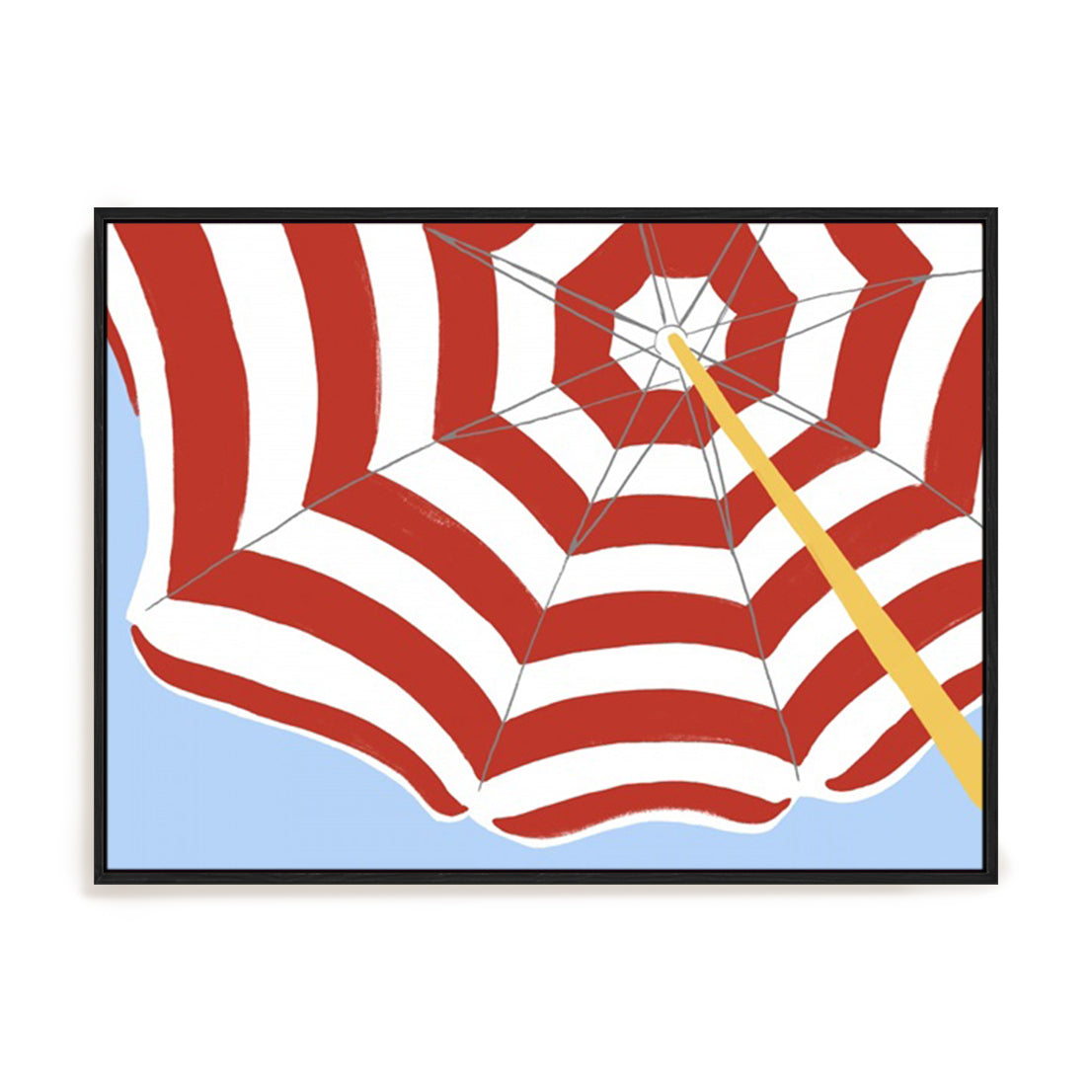 Parasol Beach Stripes I Wall Art