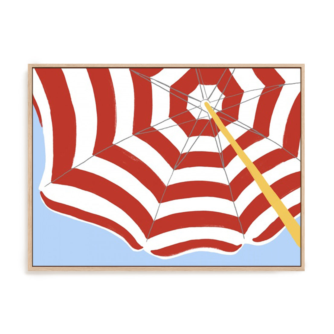 Parasol Beach Stripes I Wall Art
