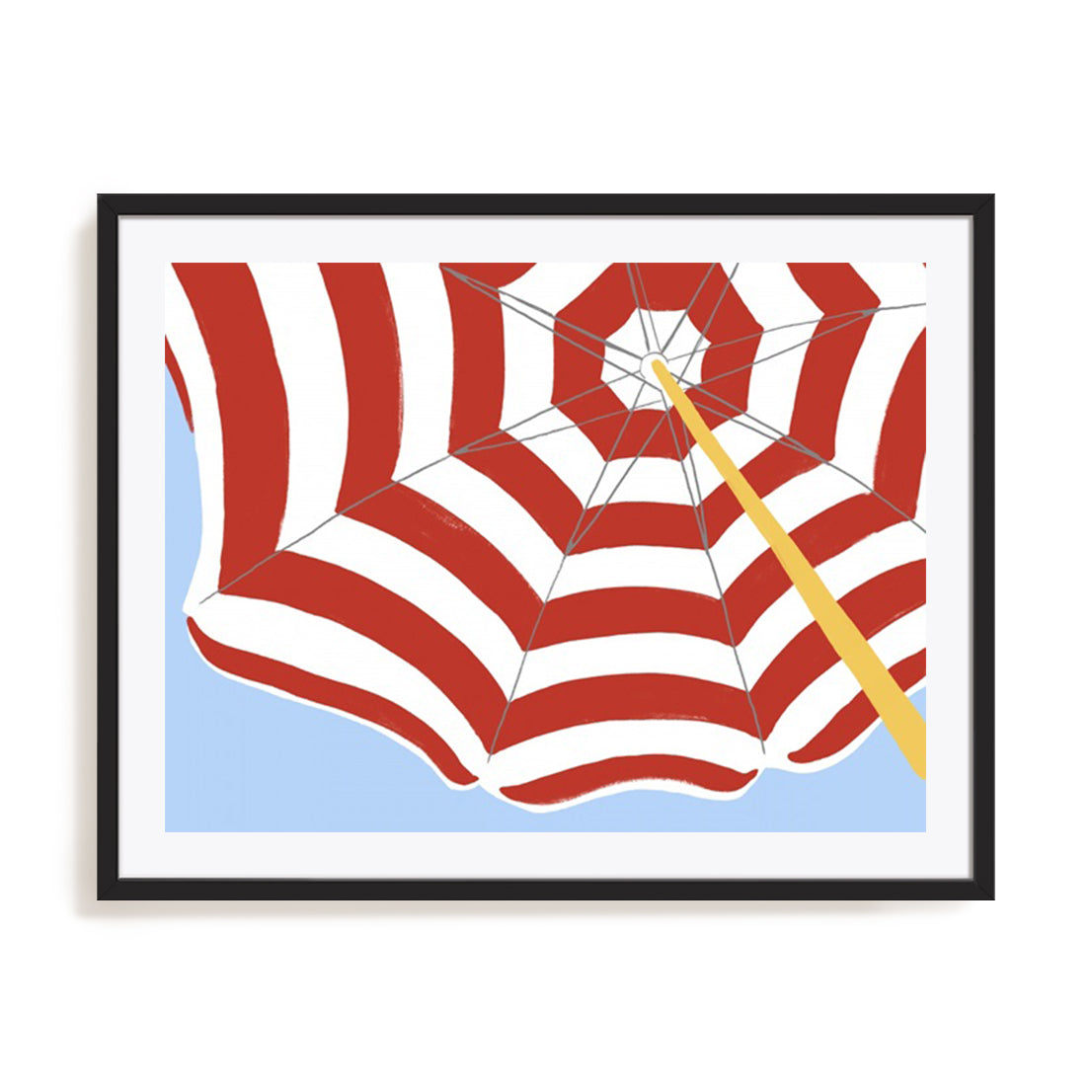 Parasol Beach Stripes I Wall Art