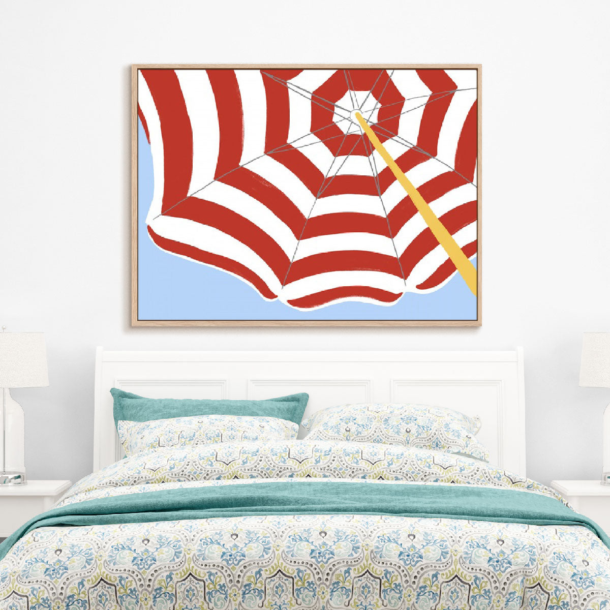 Parasol Beach Stripes I Wall Art