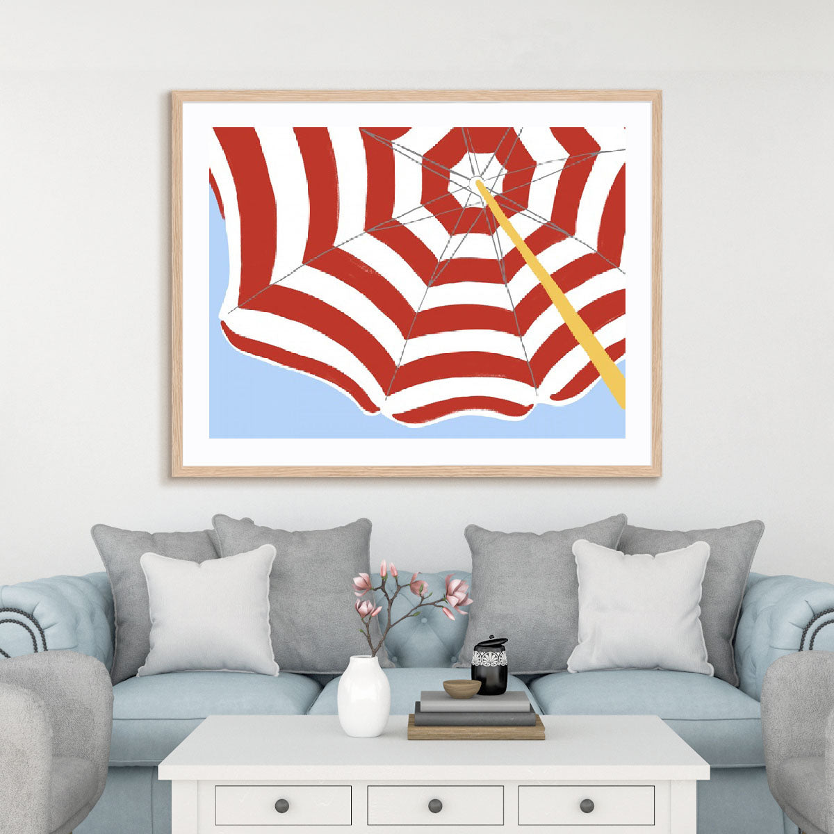 Parasol Beach Stripes I Wall Art