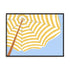 Parasol Beach Stripes II Wall Art