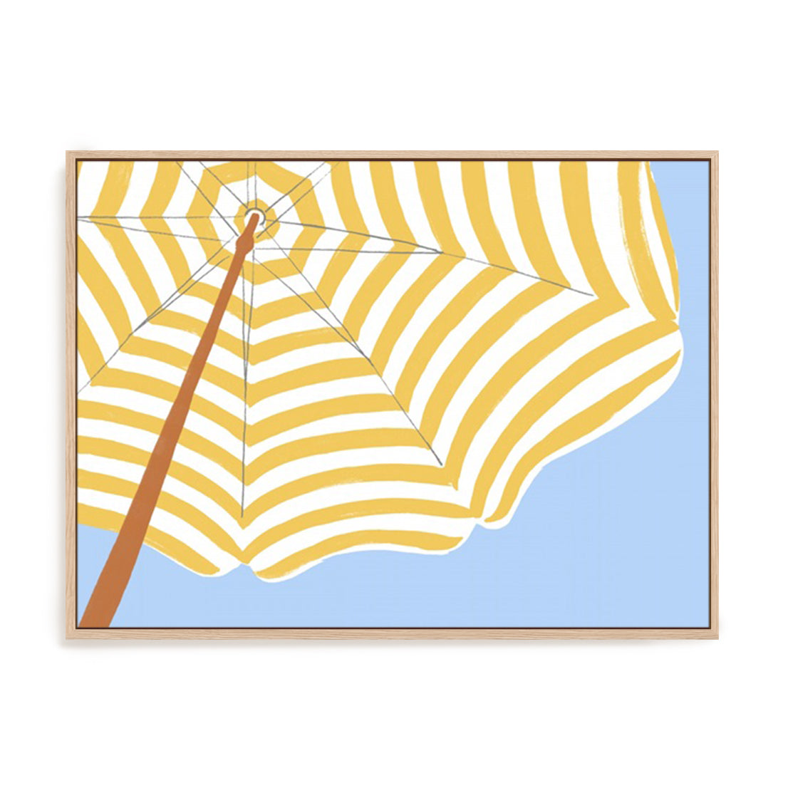 Parasol Beach Stripes II Wall Art