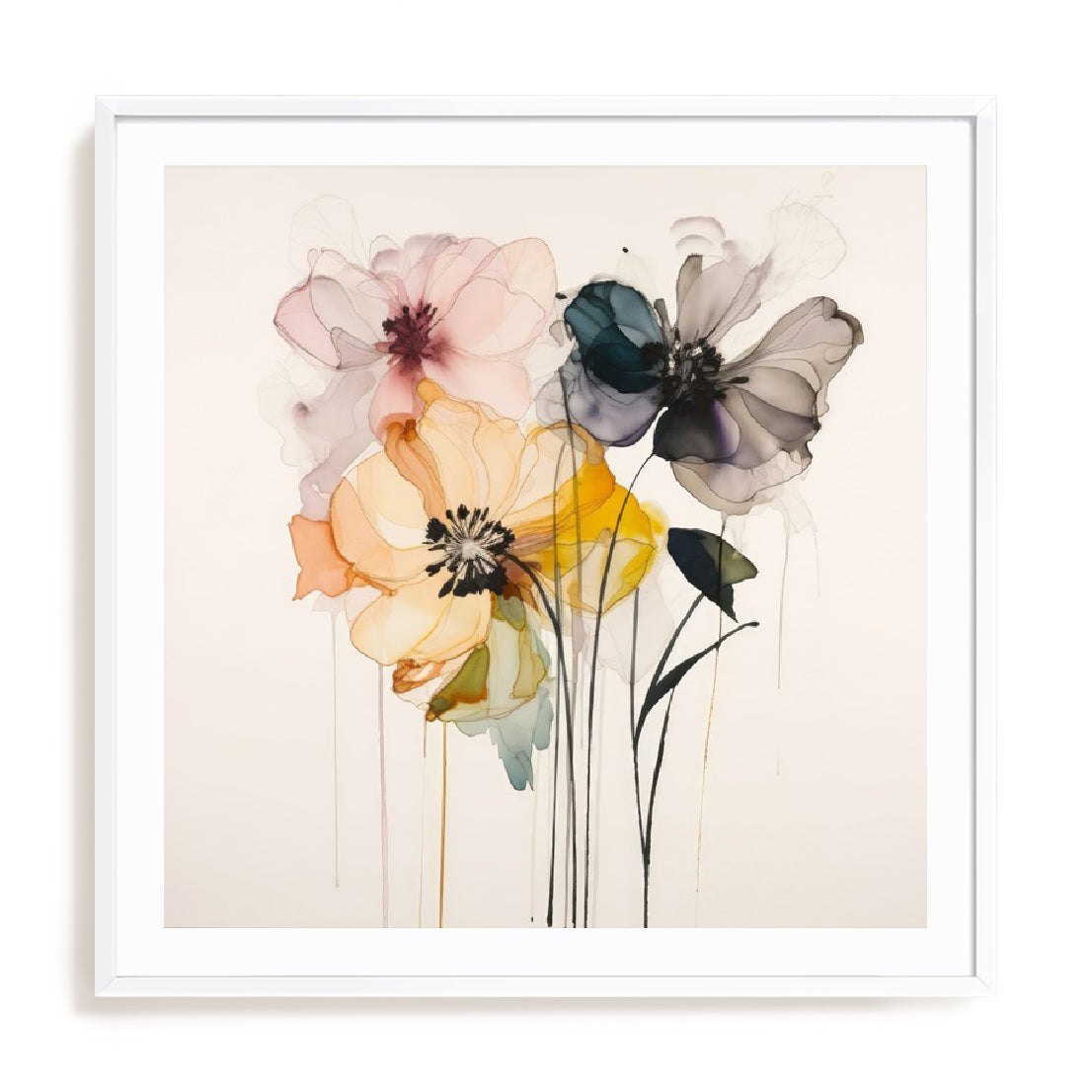 Colorful Petal Symphony I Wall Art
