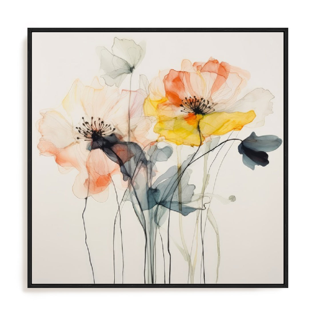 Colorful Petal Symphony II Wall Art