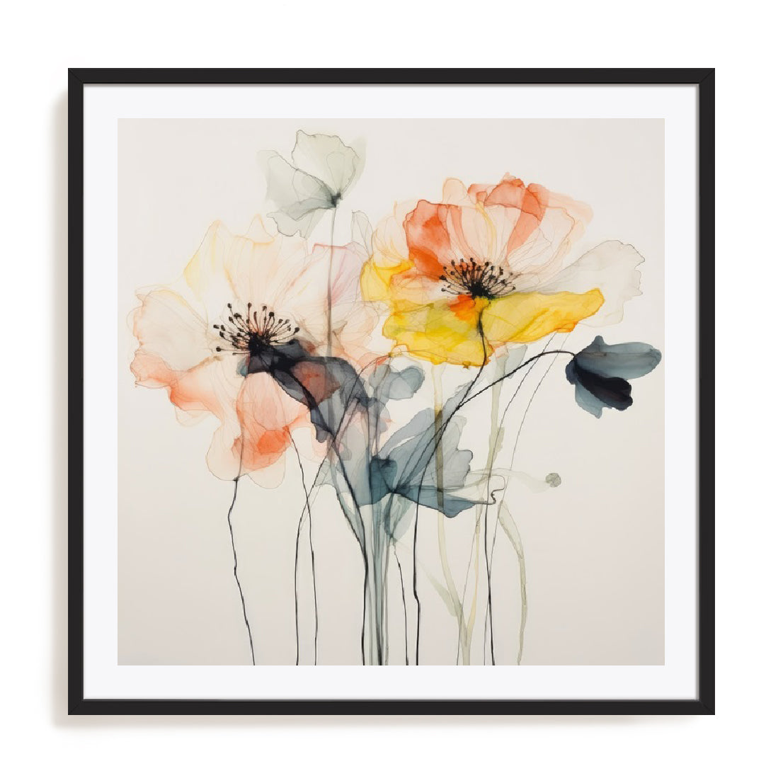 Colorful Petal Symphony II Wall Art