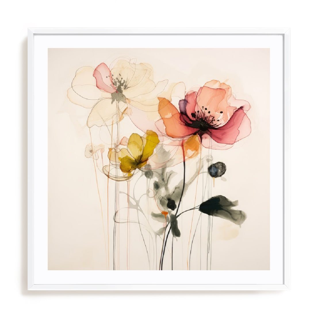 Colorful Petal Symphony III Wall Art