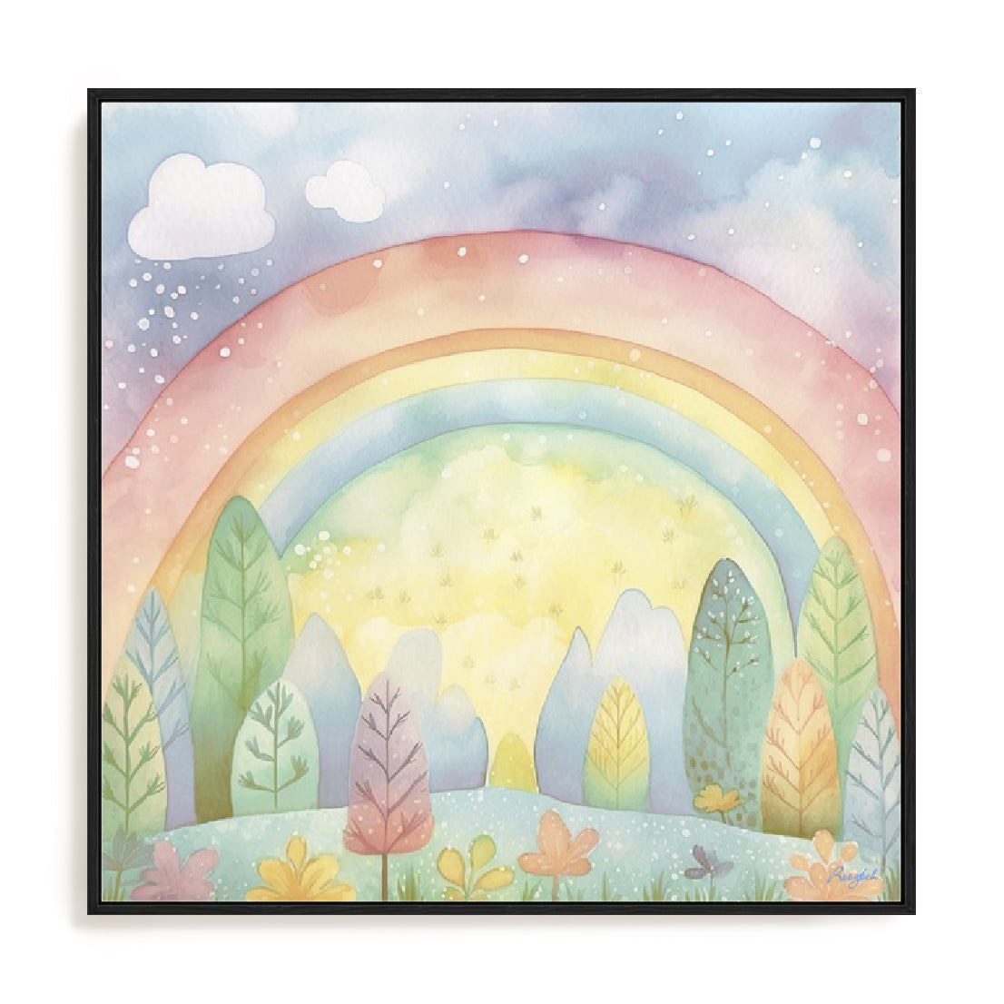 Happy Rainbow Wall Art
