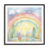 Happy Rainbow Wall Art #oran_black-white-border