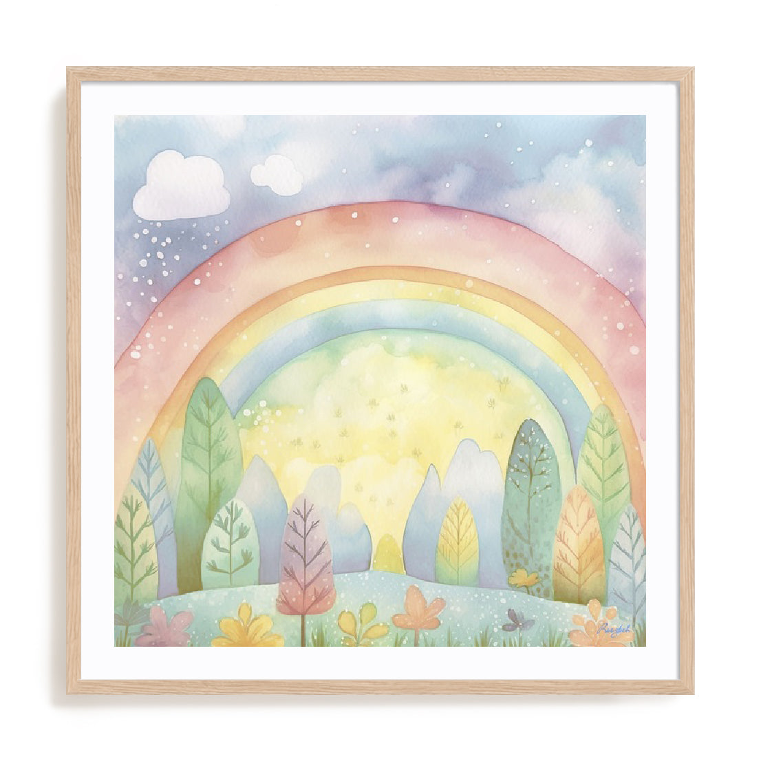 Happy Rainbow Wall Art