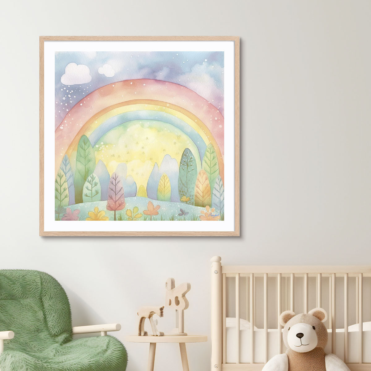 Happy Rainbow Wall Art