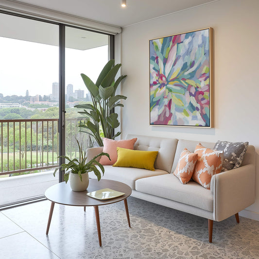 Tropical Bloom Kaleidoscope I Wall Art