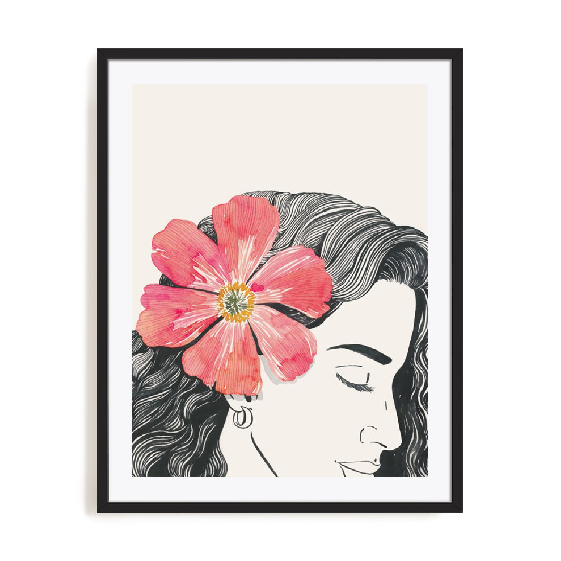 Flower in Her Hair I Wall Art