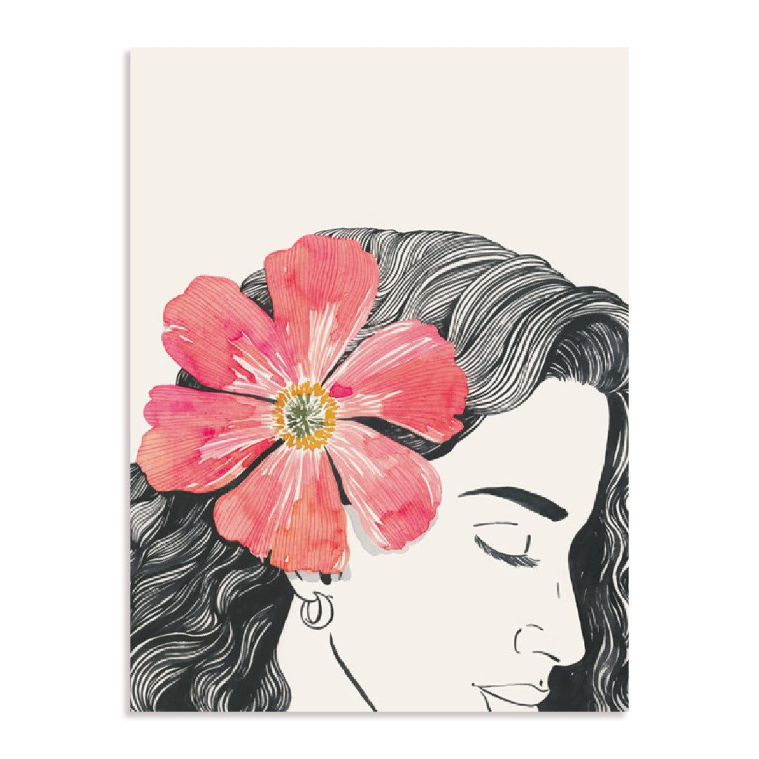 Flower in Her Hair I Wall Art