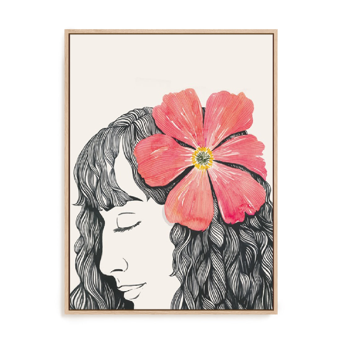 Flower in Her Hair II Wall Art