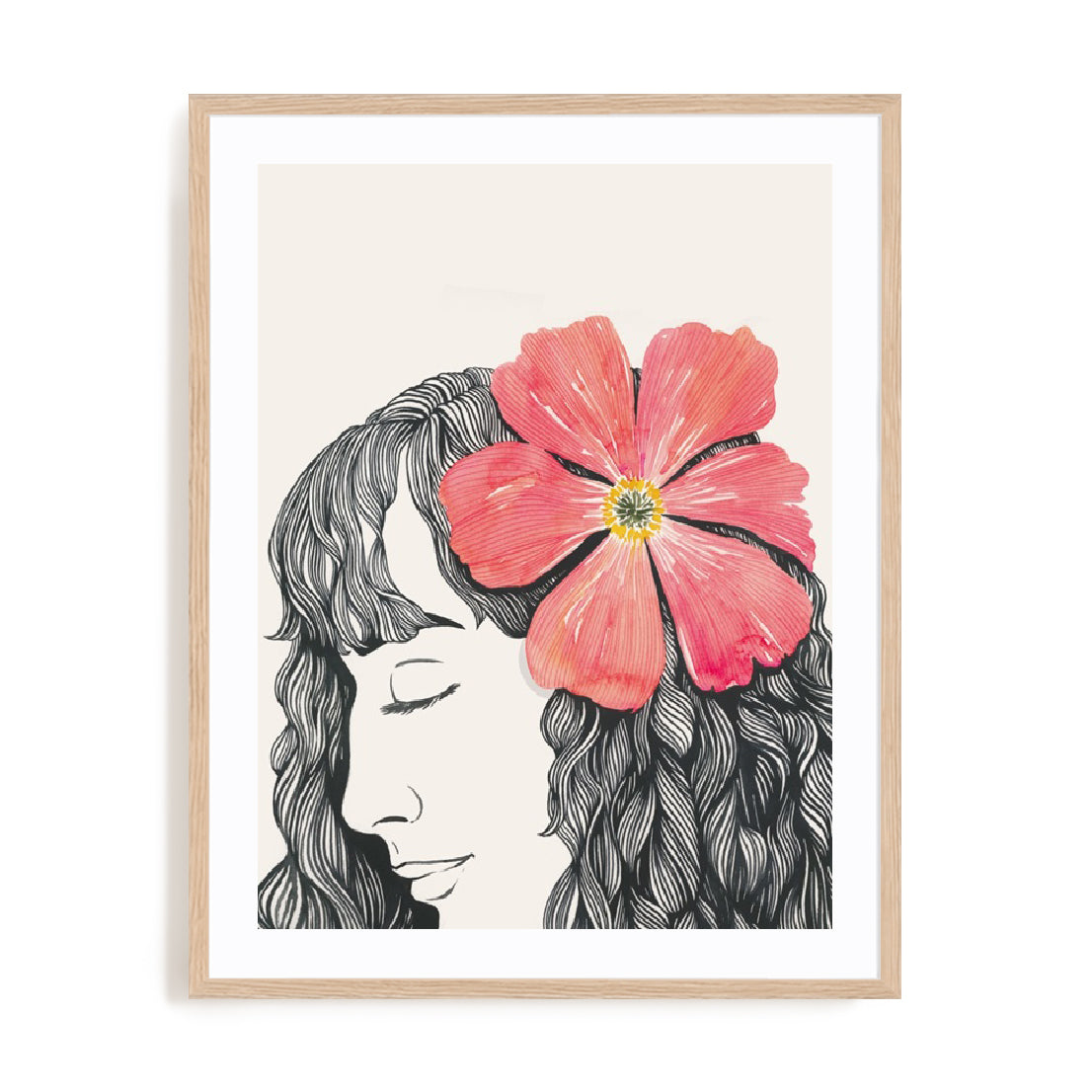 Flower in Her Hair II Wall Art