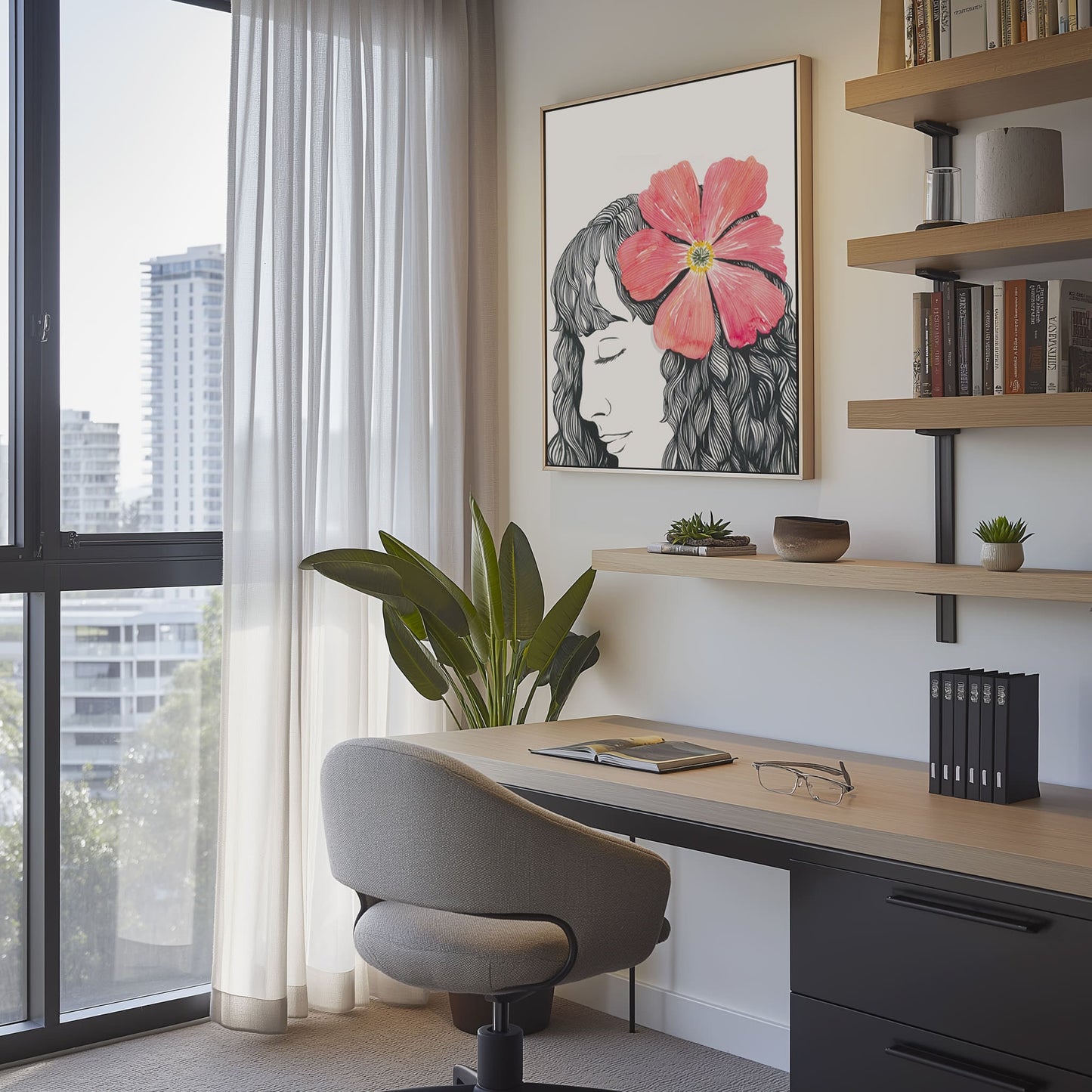Flower in Her Hair II Wall Art