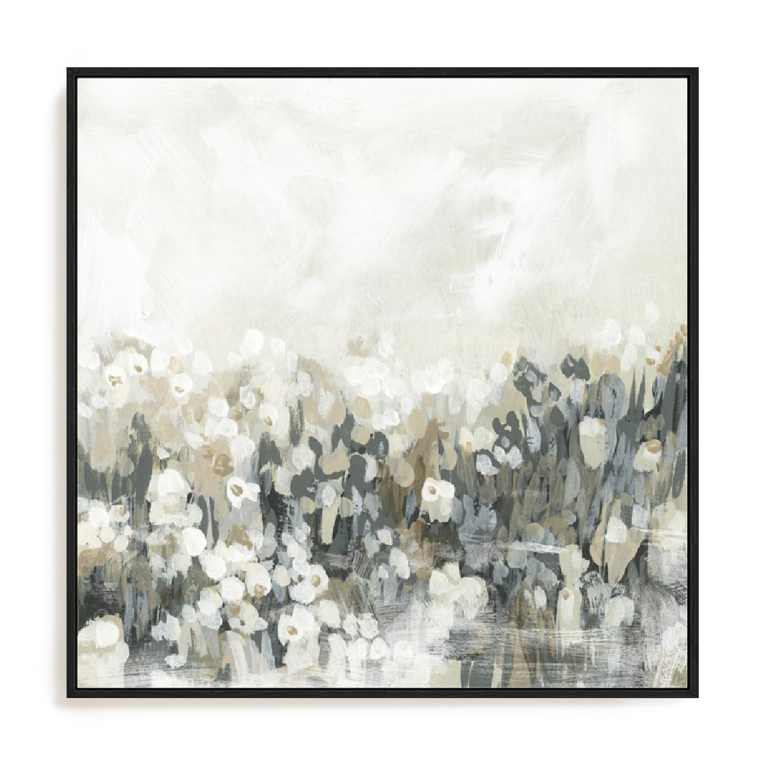 Neutral Meadow Blooms I Wall Art