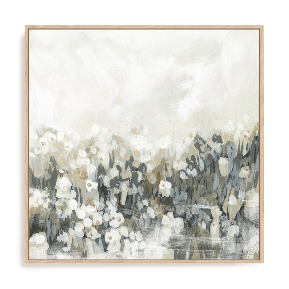 Neutral Meadow Blooms I Wall Art