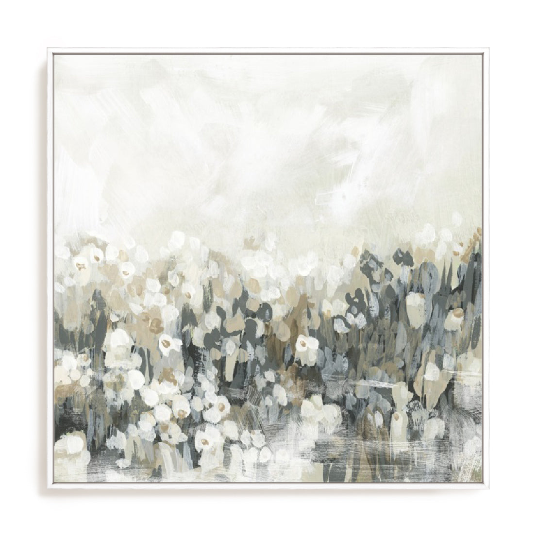 Neutral Meadow Blooms I Wall Art